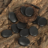 Portable 12pcs/set Natural Energy Massage Stone Set Hot SPA Rocks Basalt Stone 3*4cm Size Therapy Stone Pain Relief Health Care