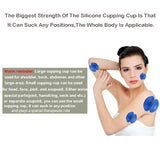 Raiuleko 4pcs Natural Silicone Cupping Therapy Set Health Care Small Body Anti Cellulite Vacuum Silicone Massager Cupping Cups