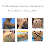 Raiuleko 4pcs Natural Silicone Cupping Therapy Set Health Care Small Body Anti Cellulite Vacuum Silicone Massager Cupping Cups