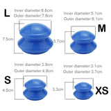 Raiuleko 4pcs Natural Silicone Cupping Therapy Set Health Care Small Body Anti Cellulite Vacuum Silicone Massager Cupping Cups