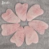 China Traditional facial Gua Sha Tool health Care Natural Rose Quartz SPA Acupuncture Scraping Massage healing for make up