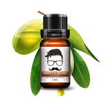 10ml Gentlemen Beard Oil Moisturizes Facial Hair Moustache Oils Pure Organic Beard Oil Growth Face Hair Thicker Essential Oil