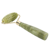 Natural Emerald Crystal Quartz Facial Massage Roller Double Head Jade Stone Face Slimming Anti Wrinkle Removal Health Care Tools